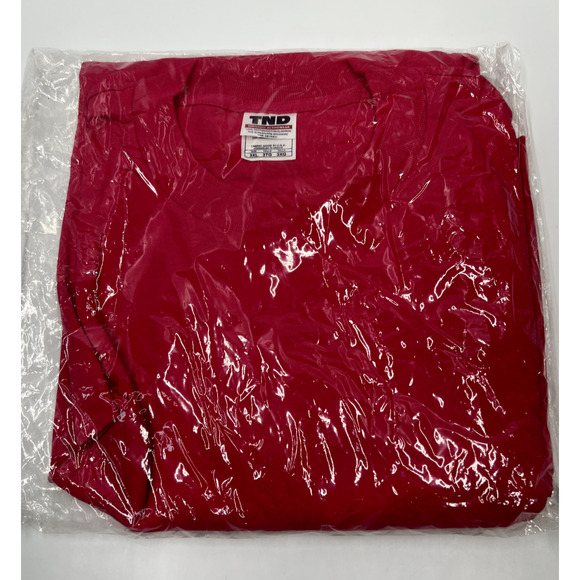 Vintage Tornado TND Activeware 100% Cotton Pink 3XL T Shirt Made in USA NOS - Picture 1 of 4